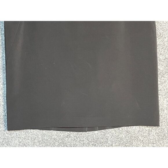 Ann Taylor Petite Mini Pencil Skirt High Waisted Slit Pleated Black Womens Sz 8P - Picture 3 of 12